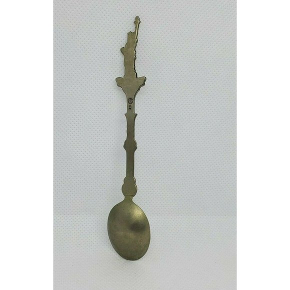 Holland Made New York Statue Of Liberty Embossed Pewter Built In 1884 Mini Spoon - Picture 7 of 12